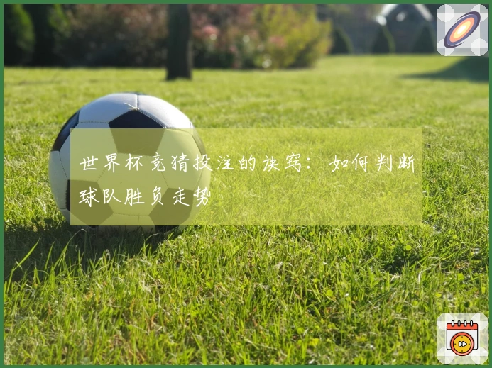 世界杯竞猜投注的诀窍:如何判断球队胜负走势