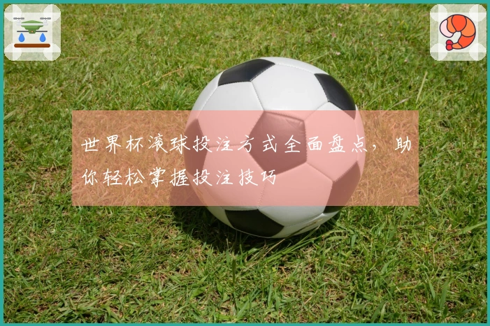 世界杯滚球投注方式全面盘点，助你轻松掌握投注技巧